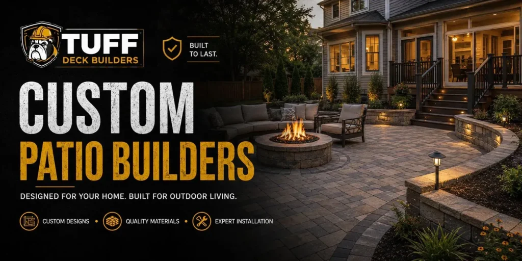 Patio builders infographic about What This Page Covers for Homeowners Exploring Patio Builders