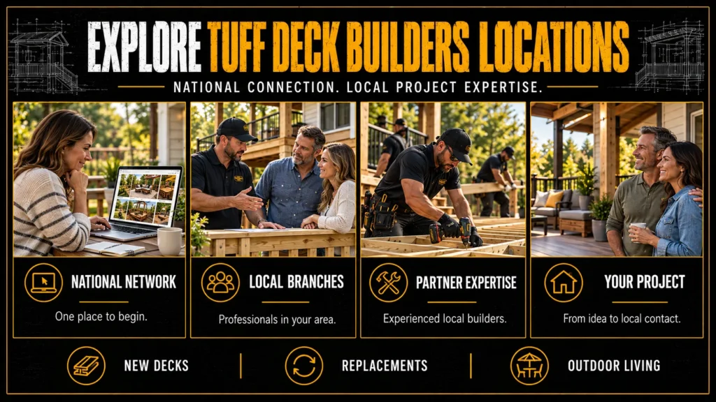 Tuff Deck Builders locations infographic about An Overview of the Tuff Deck Builders Locations Page